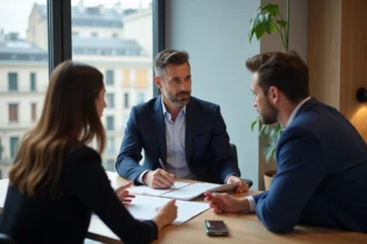 Agent immobilier professionnel en réunion à Lyon