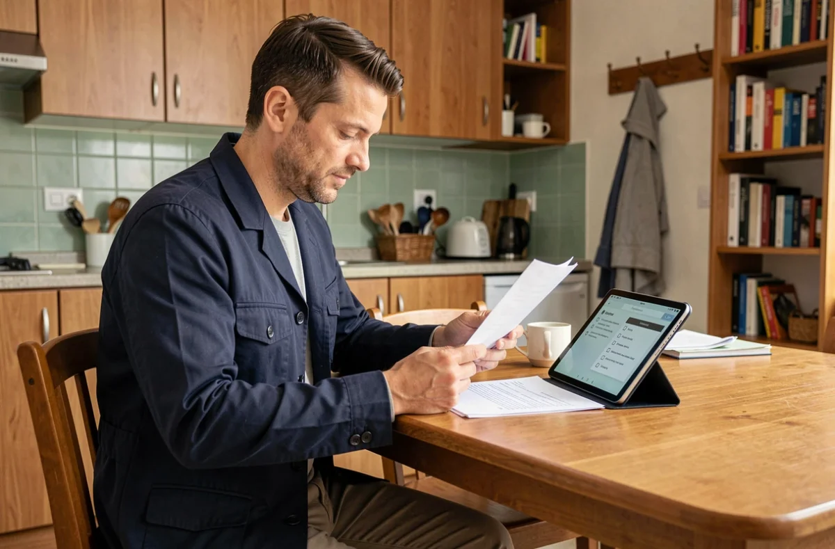 Bailleur comparant le mobilier en place avec la liste réglementaire pour optimiser la location meublée