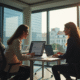 Jeunes professionnels dans un bureau moderne à Rennes