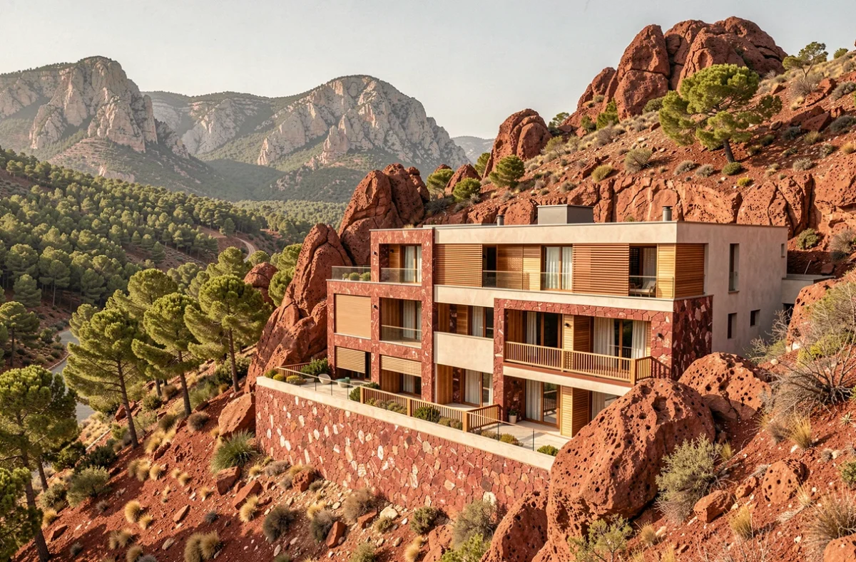 Programme immobilier Roxim Promotion intégré dans le massif de l'Estérel près de Fréjus dans le Var